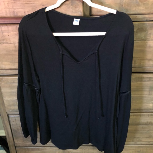 Black Flowy Top - Picture 1 of 4